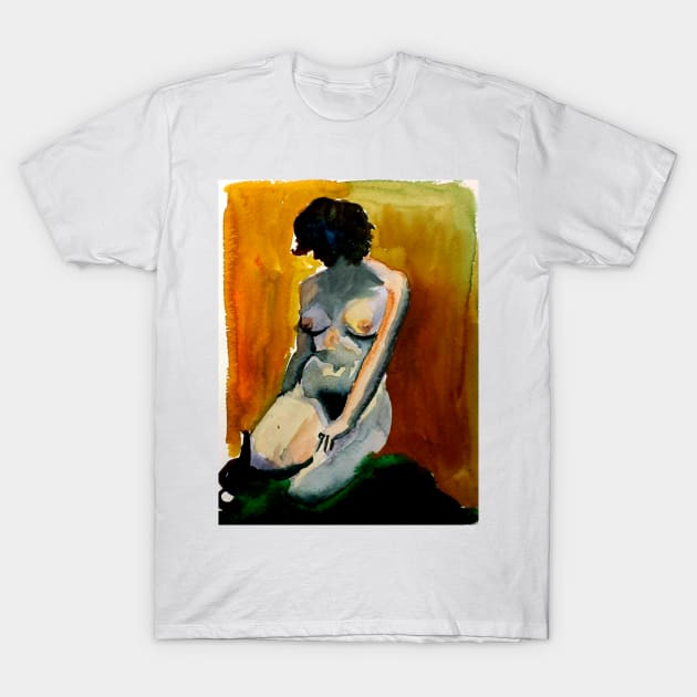 Figure Painting Nude 2 T-Shirt by HeohKim